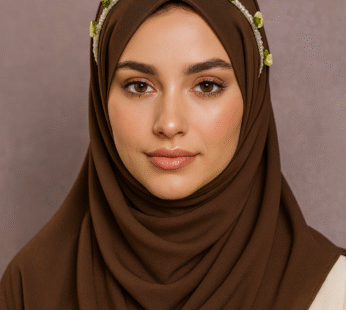 Chocolate Brown Chiffon Hijab