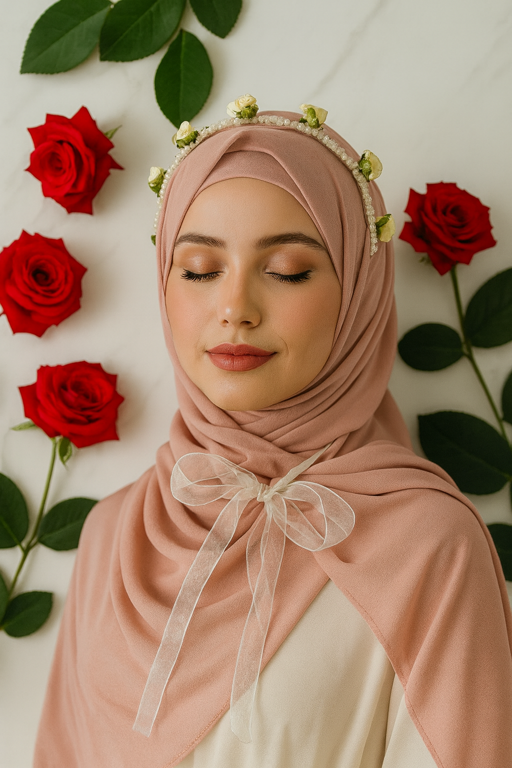 Dusty Pink Chiffon Hijab