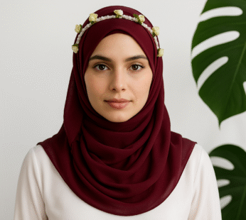 Plum Maroon Chiffon Hijab