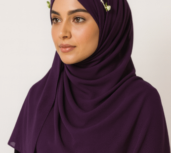 Purple Chiffon Hijab