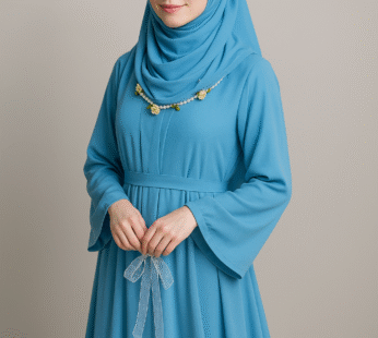 Sky Blue Chiffon Hijab