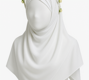 Pure White Chiffon Hijab