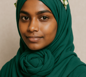 Emerald Green Chiffon Hijab