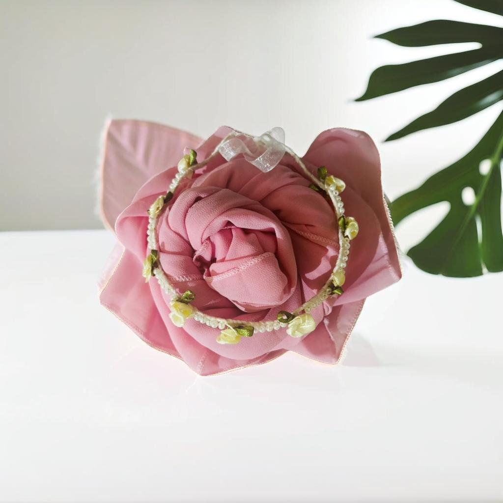 Blush Pink Chiffon Hijab