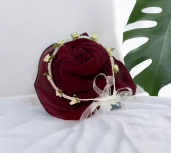 Plum Maroon Chiffon Hijab