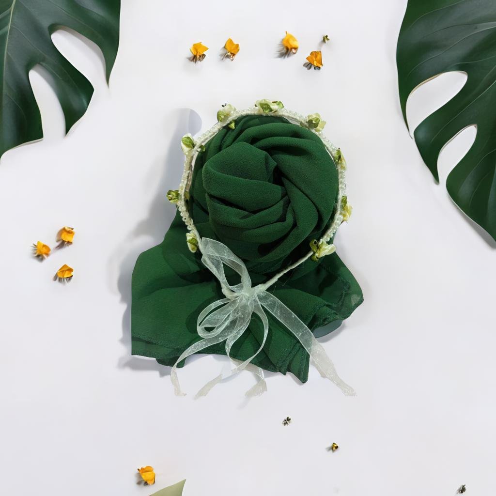 Emerald Green Chiffon Hijab