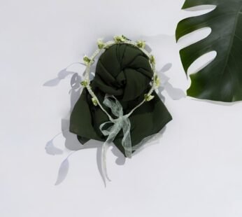 Holiday Green Chiffon Hijab