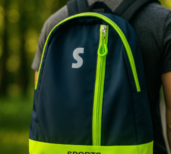 SPORTS Backpack – Navy Blue & Neon Green